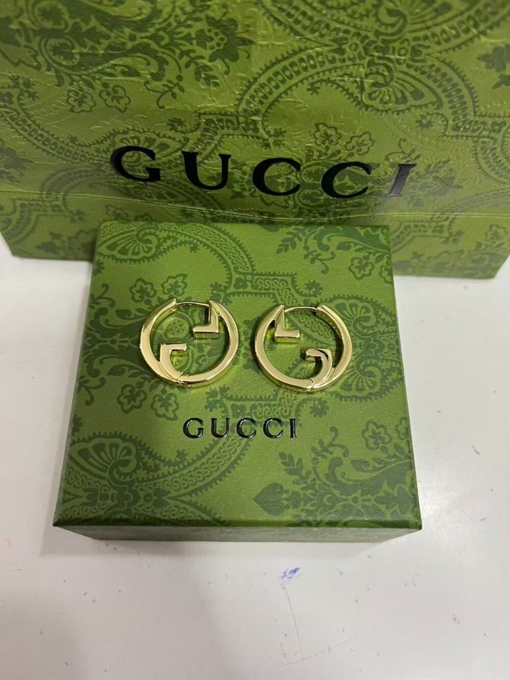 Gucci Blondie GG Hoop Earrings